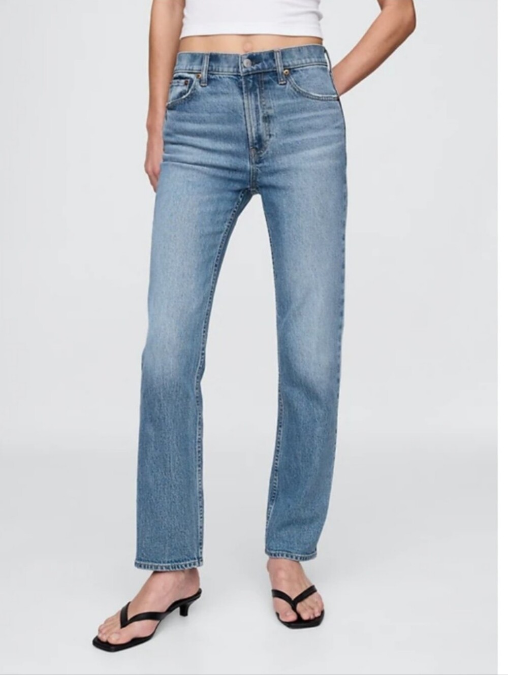 Gap 90's Straight High Rise Ankle Jeans Pants Jeans